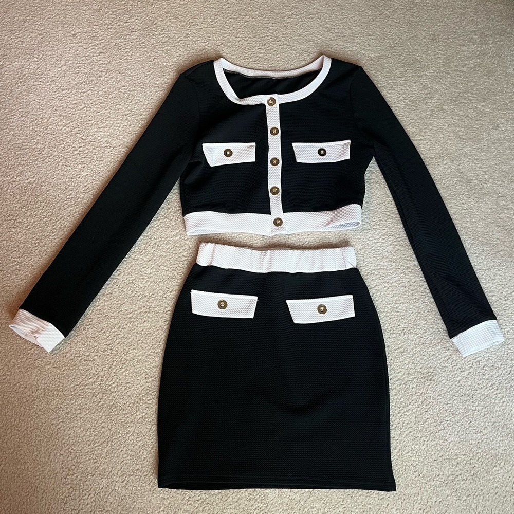 Shein Top & Skirt Set